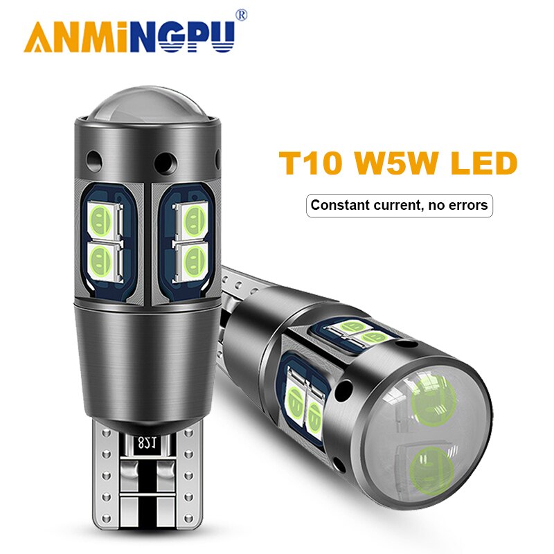 AMNINGPU 2x ȣ  T10 W5W 194 LED Canbus 10SMD..